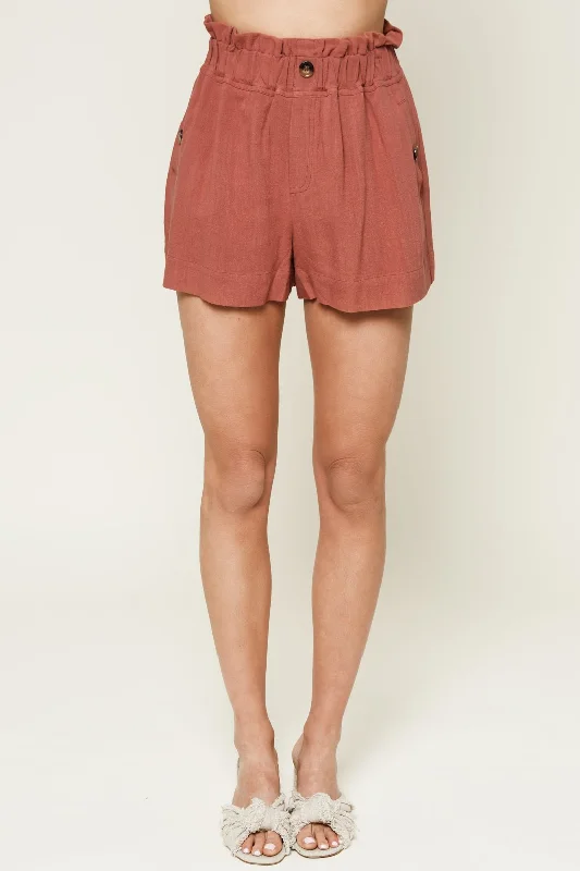 Teri Paper Bag Shorts