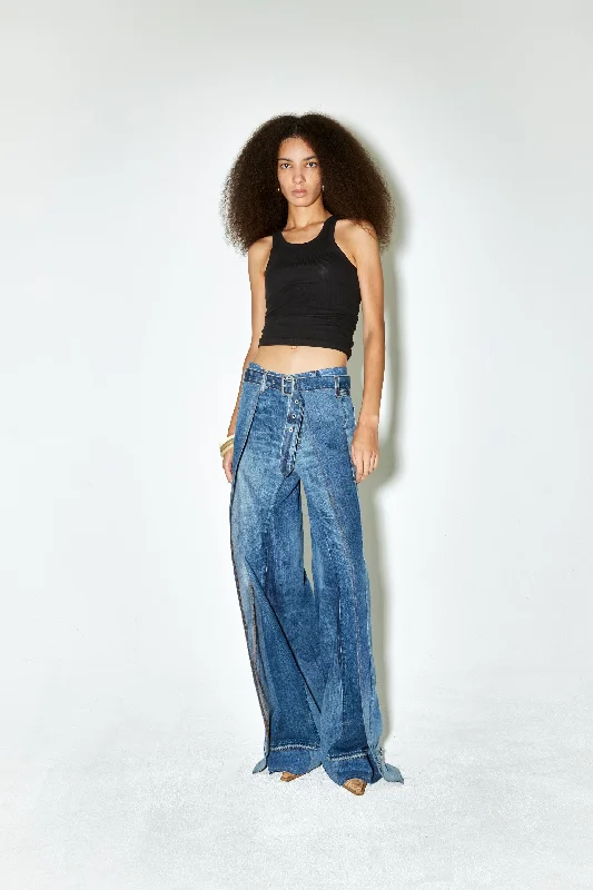 PALMSPRINGS upcycled pants denim