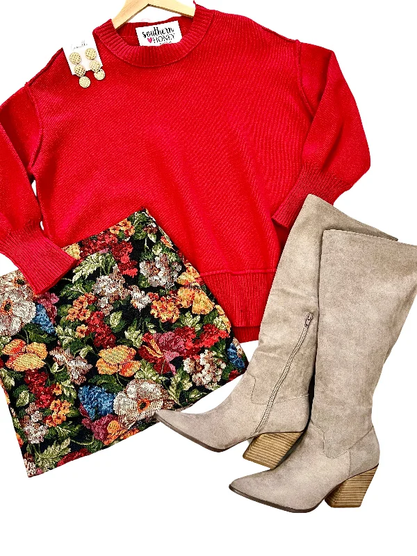 The Floral Mini Skirt