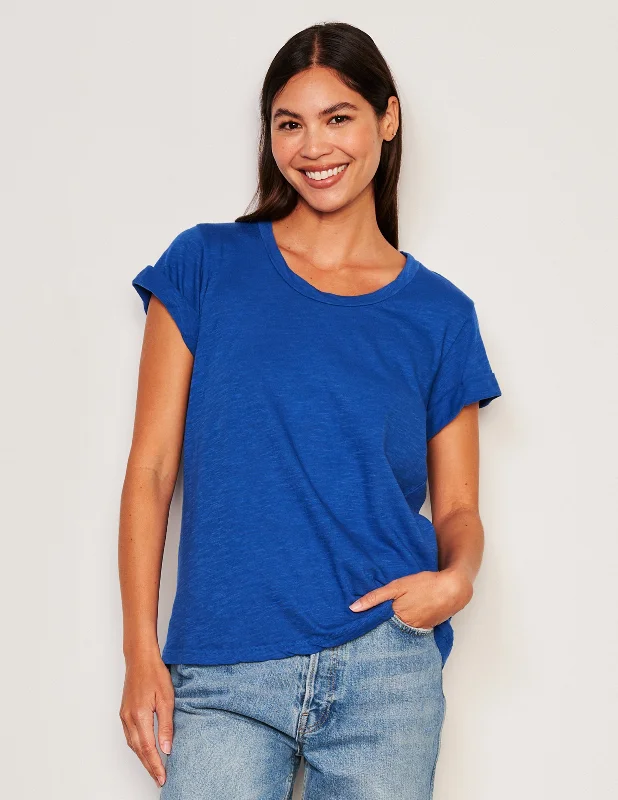 Sundry Rolled Sleeve Tee in Symphony