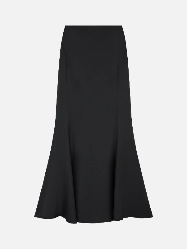 Dalupiri Silk Skirt in Black