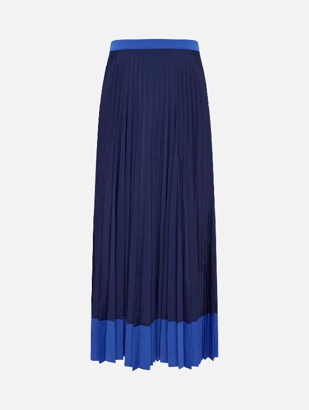 Peyton Pleated Skirt in Blue