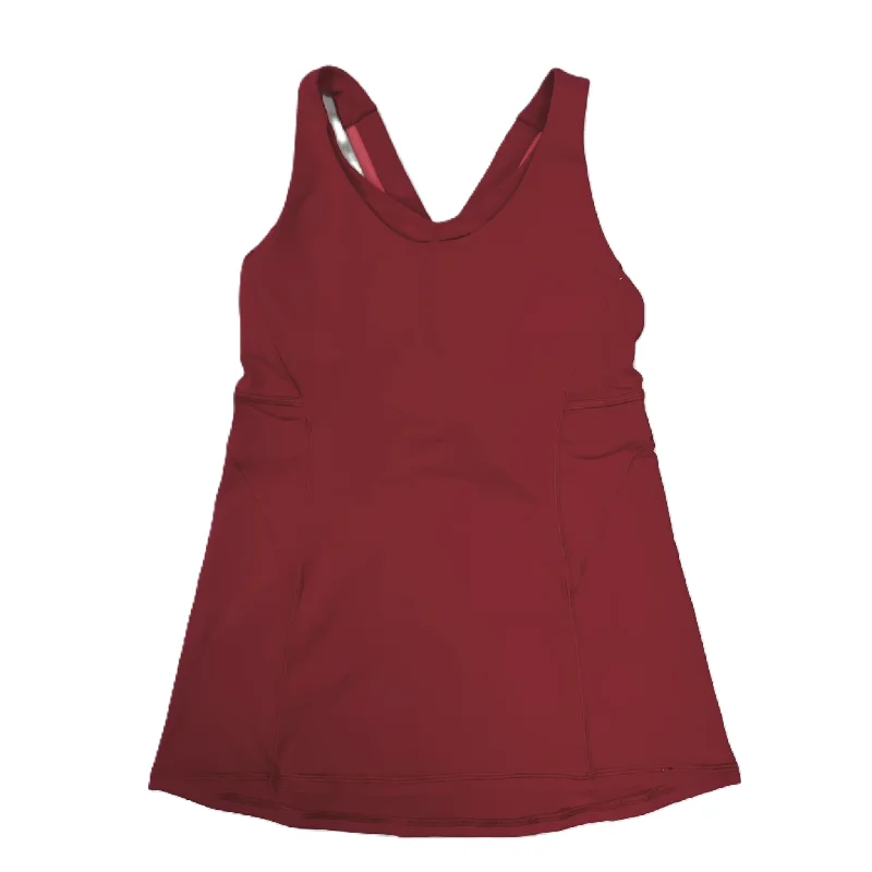 Athletic Tank Top By Lululemon In Red, Size: S