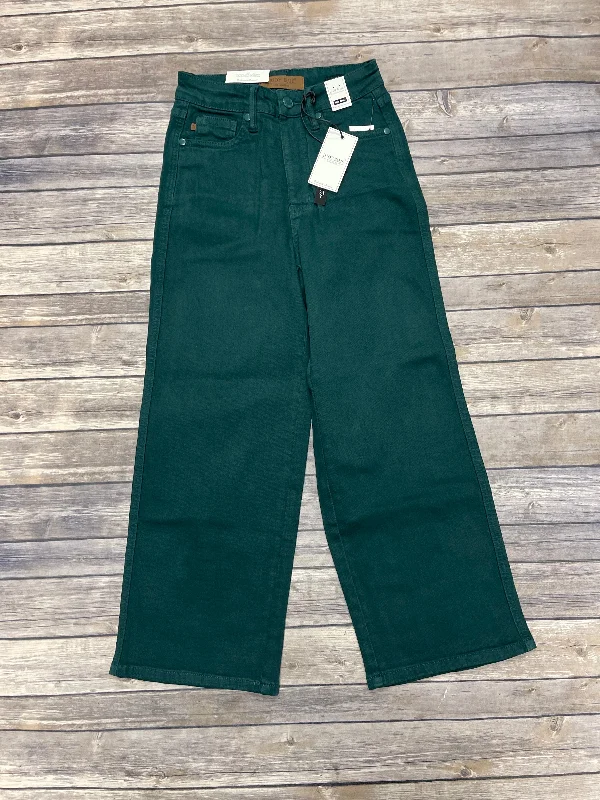 Jeans Cropped By Judy Blue In Green, Size: 0