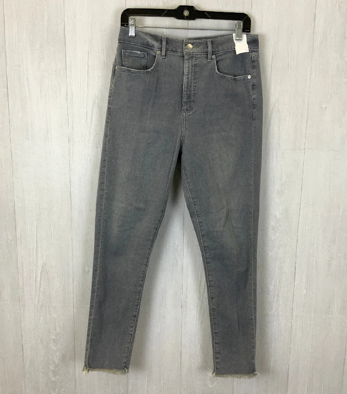 Jeans Skinny By Loft In Grey Denim, Size: 12