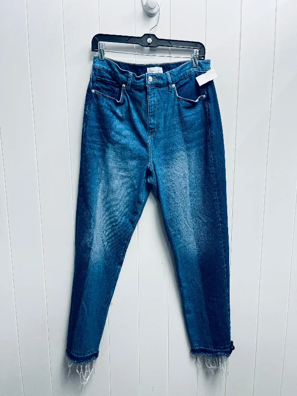 JEANS STRAIGHT LOFT in BLUE DENIM, Size: 8