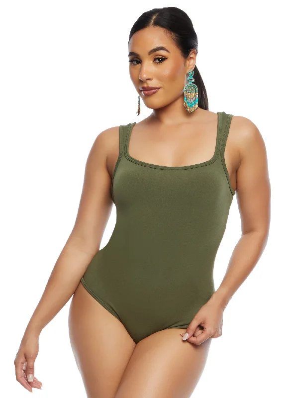 Basic Square Neck Tank Bodysuit