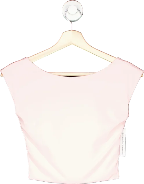 Pink Sleeveless Crop Top UK S