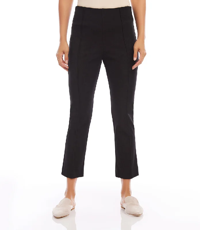 Cropped Pintuck Pants