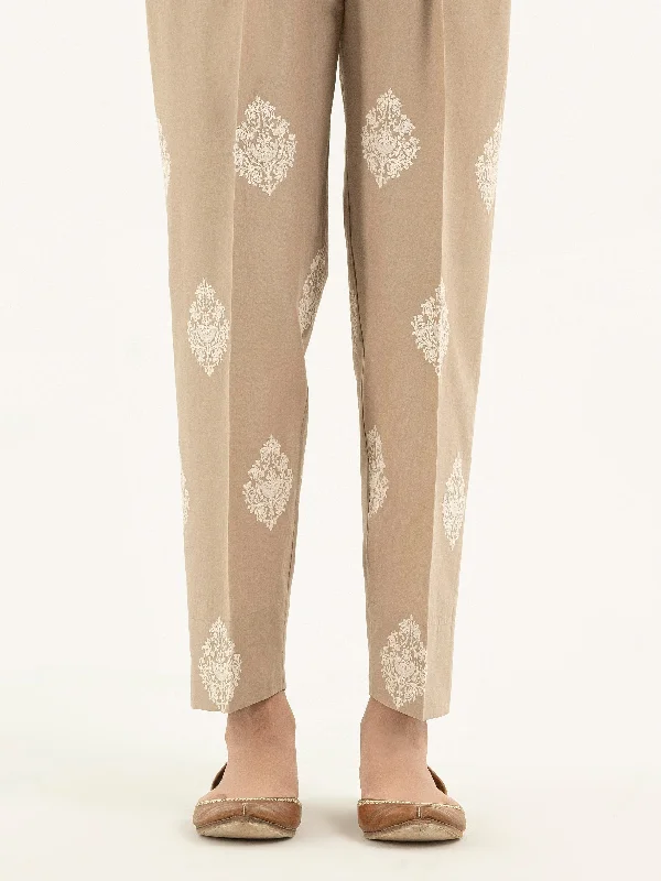 Embroidered Cambric Trousers(Pret)