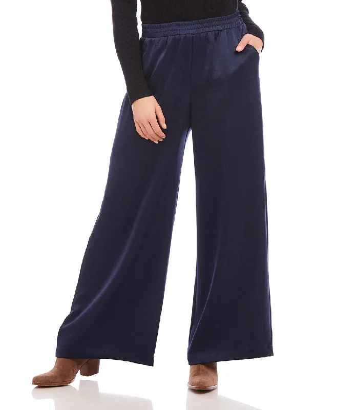 Wide Leg Satin Pants