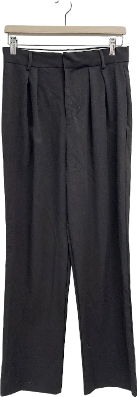 ZARA Black High Waist Trousers UK S