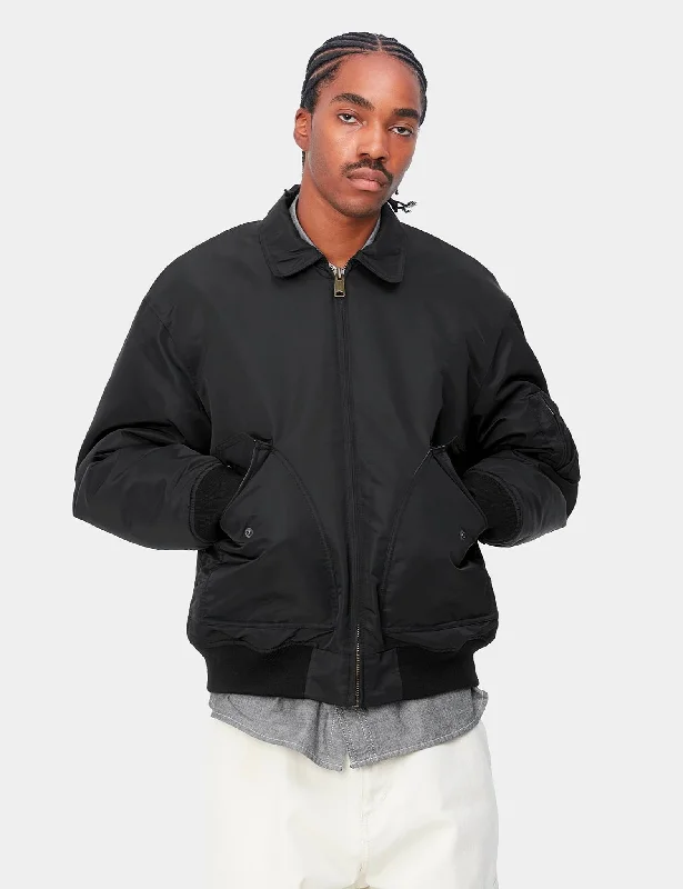 Carhartt-WIP Olten Bomber Jacket - Black