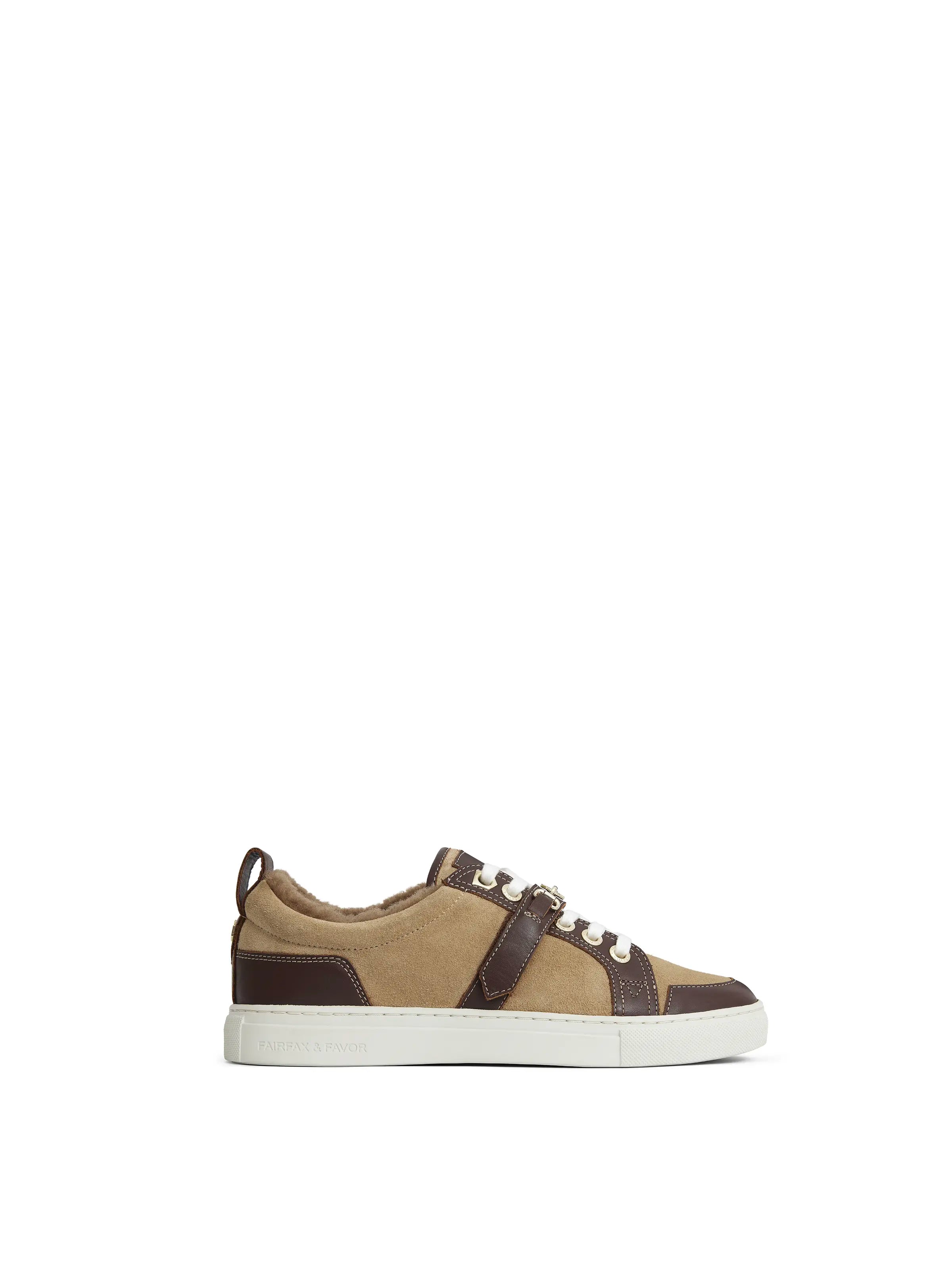 Edinburgh Trainer - Caramel Suede