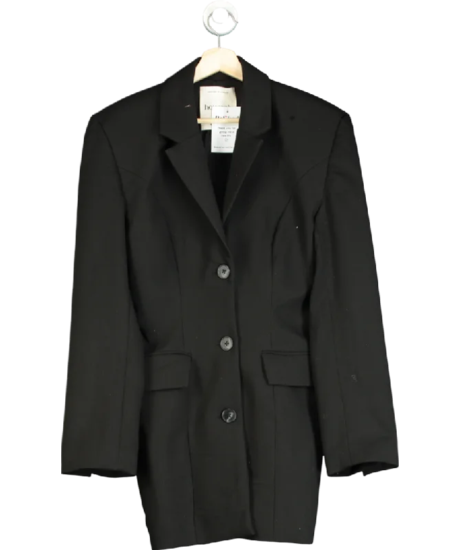 House of CB Black Amia Blazer Mini Dress UK M