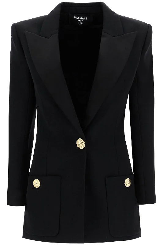 BALMAIN one-button jacket with lapels