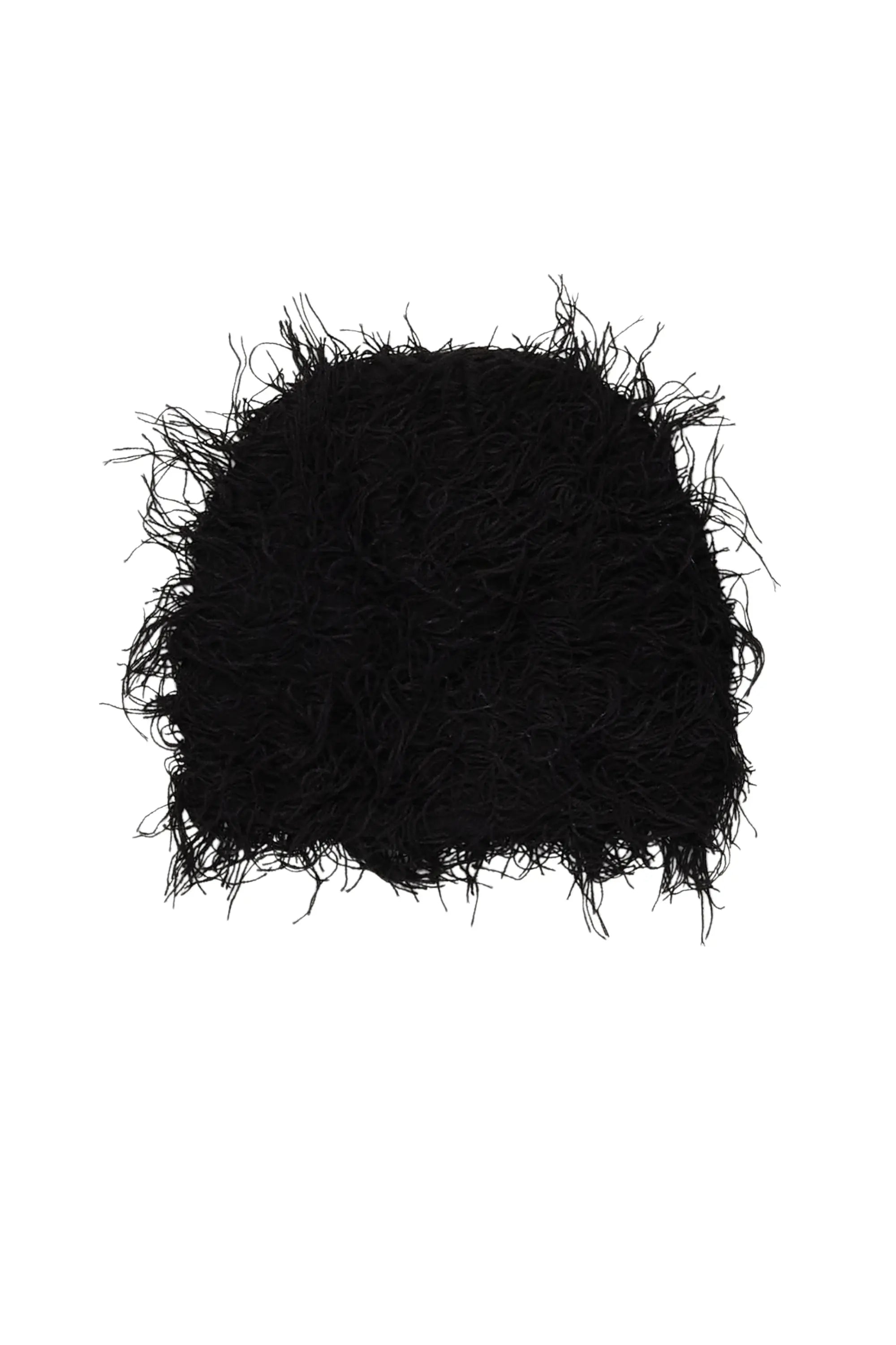 Otto Black Fuzzy Beanie