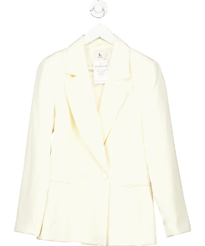 TU. Cream Tailored Relaxed Fit Blazer UK 12