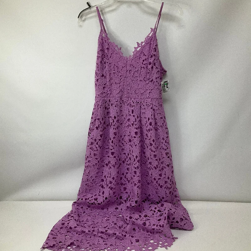 Dress Casual Midi By Astr The Label In Purple, Size: M