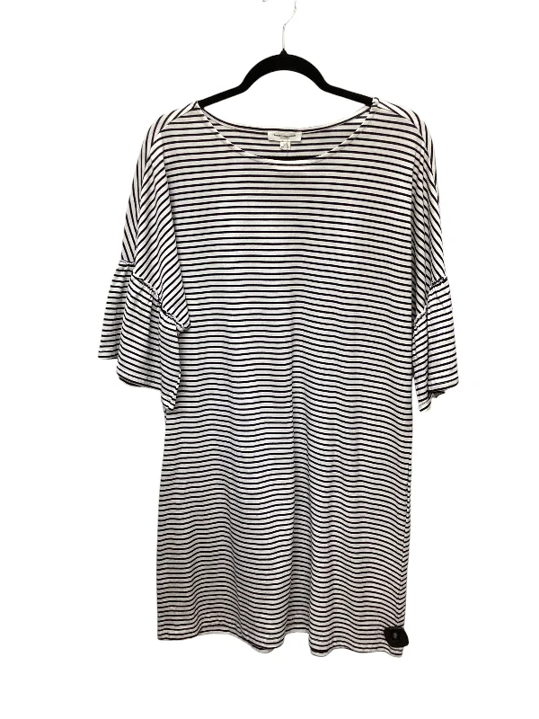 Dress Casual Midi By Beachlunchlounge In Striped Pattern, Size: L