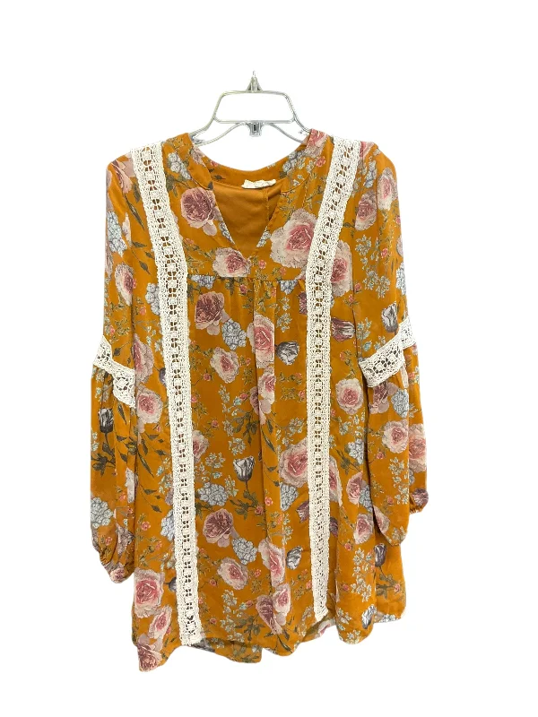 Dress Casual Midi By Entro In Floral Print, Size: M