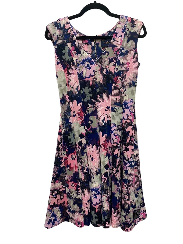 Dress Casual Midi By Just Taylor In Purple, Size: 4