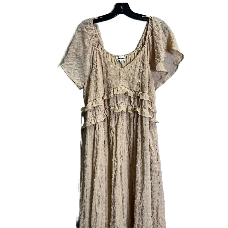 Dress Casual Midi By &Merci In Cream, Size: M