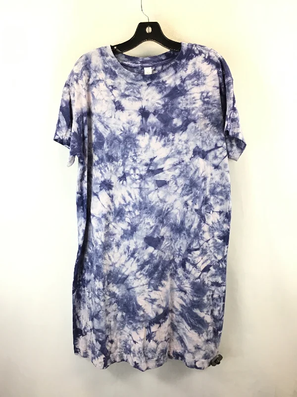 Dress Casual Midi By Old Navy In Tie Dye Print, Size: M