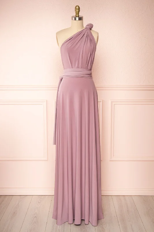 Violaine Mauve | Convertible Maxi Dress