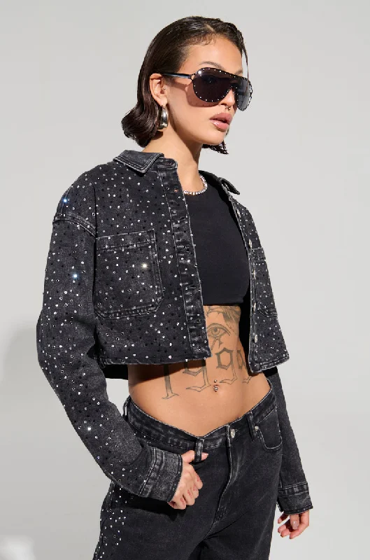 EMMIE EMBELLISHED DENIM JACKET