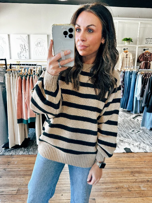 Chrissy Mocha Sweater Top