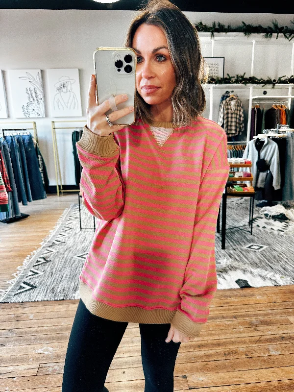 Sonya Striped Pullover